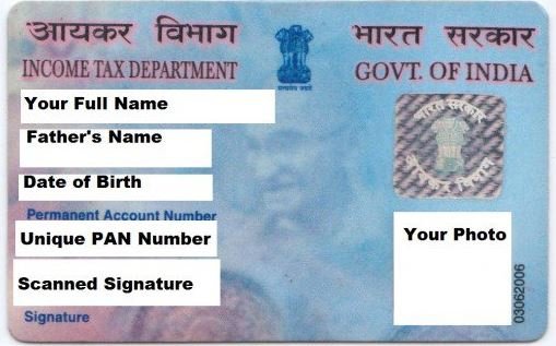 Pan Card Name Display Format